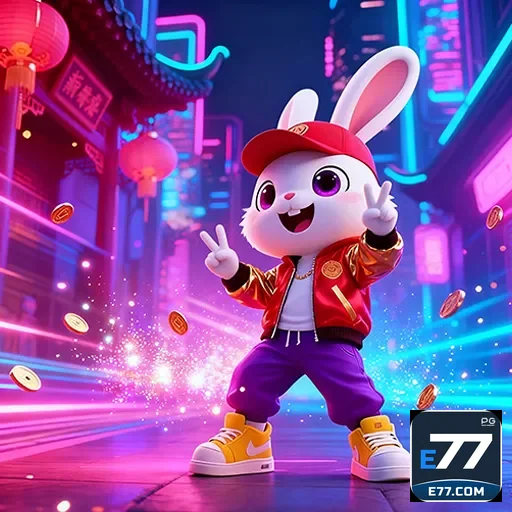 Jogador animado acessando o cassino e77, confiando na segurança da plataforma. - e77