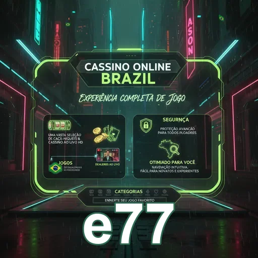 Celular com acesso rápido ao link oficial e77